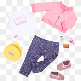 Meow On The Move Outfit - Outfit Our Generation Dolls Clothes, HD Png Download - meow png