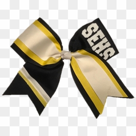 Cheer Bows Black And Yellow, HD Png Download - cheer bow png