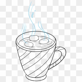 How To Draw Hot Chocolate - Chocolate Easy To Draw, HD Png Download - hot chocolate clipart png