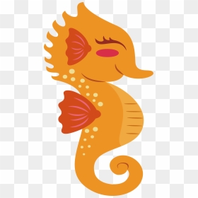Oranges Clipart Seahorse - Transparent Background Cute Seahorse Clipart, HD Png Download - sea horse png