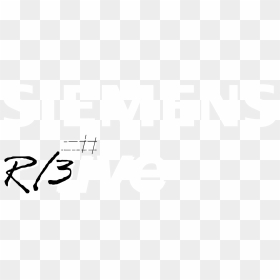 Siemens Logo Black And White - Siemens Logo Black Background, HD Png Download - siemens png