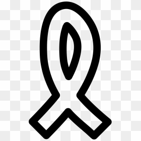 Cancer Ribbon Hand Drawn Outline Comments - Portable Network Graphics, HD Png Download - hand outline png