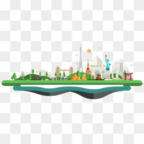 Forest And Mountain Cartoon Png, Hd Png Download - Rutas Culturales, Transparent Png - mountain cartoon png