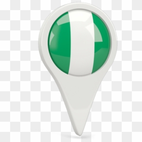 Round Pin Icon - Icon Nigeria Flag Png, Transparent Png - nigeria flag png