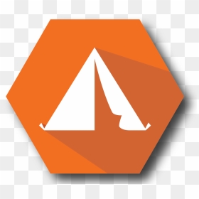 Camping Icon - Triangle, HD Png Download - camping icon png