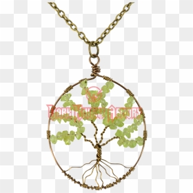 Wire Wrapped Celtic Tree Of Life Necklace - Pendentif Arbre De Vie Or, HD Png Download - celtic tree of life png