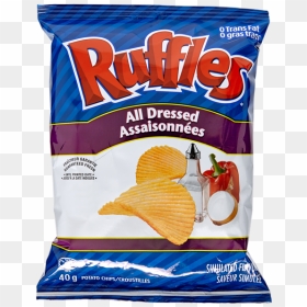 All Dressed Ruffles Flavor - Ruffles All Dressed Chips, HD Png Download - ruffles png