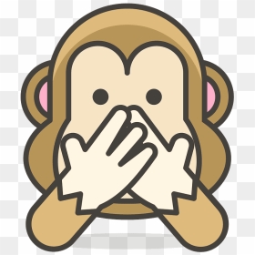 Speak No Evil Monkey Emoji Clipart - Clipart See No Evil, HD Png Download - emoji monkey png