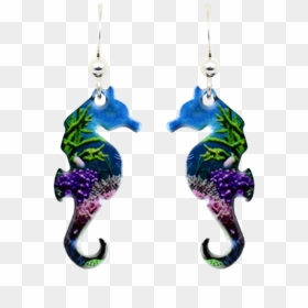 Coral Reef Sea Horse - Earrings, HD Png Download - sea horse png