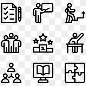 Icon Packs Svg - Curriculum Vitae Icons Png, Transparent Png - training icon png