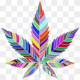 Line,leaf,wing - Weed Abstract Art, HD Png Download - marijuana leaf vector png