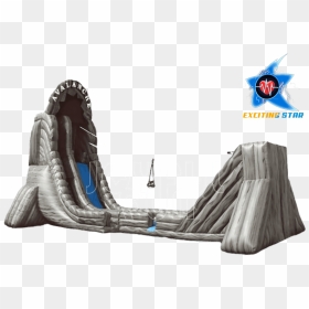 Joyful Fun Amusement Equipment - Avalanche Single Lane Zip Line Inflatable, HD Png Download - big rock png