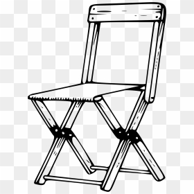 Camp Chair Clip Arts - Non Living Things Clipart Black And White, HD Png Download - camping icon png