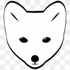 Arctic Fox Face Clipart - Arctic Fox Face Drawing, HD Png Download - arctic fox png