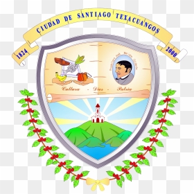 Transparente Escudo - Alcaldia De Santiago Texacuangos, HD Png Download - escudo de el salvador png