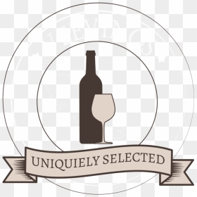 Glass Bottle, HD Png Download - wine bottle silhouette png