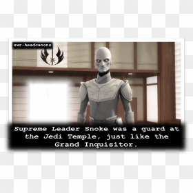 Supreme Leader Snoke Was A Guard At The Jedi Temple, - Inquisitor As A Jedi, HD Png Download - snoke png