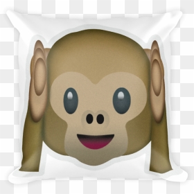 Hear No Evil Monkey - Iphone Emoji Monkey Png, Transparent Png - emoji monkey png
