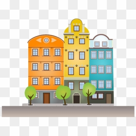 Building City Of Illustration Architecture The Cartoon - Building Cartoon Images Png, Transparent Png - cartoon city png