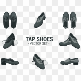 Tap Shoes Icons Vector - Bloch Tap Shoes Vector, HD Png Download - shoes vector png