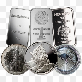 Buy 1 Oz Silver Canada Buy 1 Ounce Silver Buy 1 Oz - Silver, HD Png Download - silver coin png