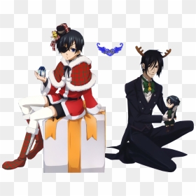 Png-ciel Y Sebastian Xmas - Black Butler Christmas, Transparent Png - ciel phantomhive png