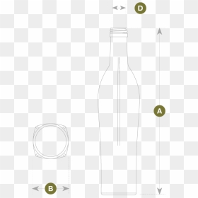 Glass Bottle, HD Png Download - wine bottle silhouette png