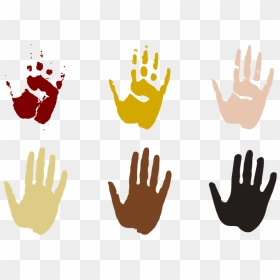 Colours Inspired From Cave Of Hands Rock Art In Australia - Hand Clip Art, HD Png Download - rock hand png
