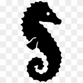 Black Sea Shell Svg, HD Png Download - sea horse png