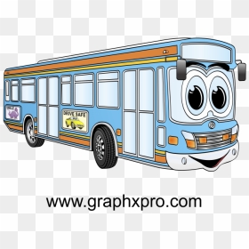 Bus Cartoon, Whimsical, Cartoons, City, School, Cartoon, - Bus Cartoons, HD Png Download - cartoon city png
