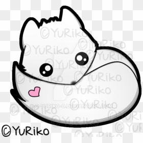 Kawaii Arctic Fox By O-yuriko - Arctic Fox Drawing Easy, HD Png Download - arctic fox png