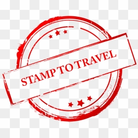 Stamp Png Transparent, Png Download - travel stamp png