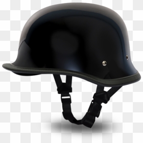 Big German Hi Gloss Black Daytona Helmets - Novelty Mc Helmets, HD Png Download - nazi helmet png