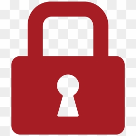 Transparent Padlock Clipart Png - Red Lock Cartoon, Png Download - lock.png