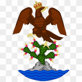 First Mexican Empire Coat Of Arms, HD Png Download - mexican flag eagle png