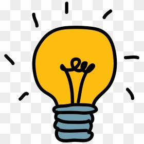 There Is A Light Bulb Facing Upwards - Animated Light Bulb Transparent, HD Png Download - light bulb outline png