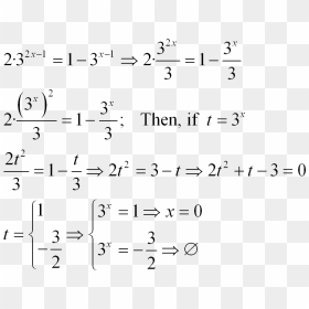 Algebra With Exponents Examples, HD Png Download - equations png