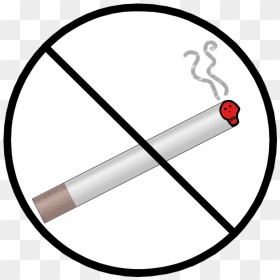 No Smoking Sign With Skull Vector Clip Art - Zodiac Sign Is August 20, HD Png Download - smoke skull png
