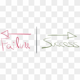 Failure Vs Success - Calligraphy, HD Png Download - failure png