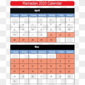 Free Printable Ramadan Calendar 2020, HD Png Download - calendar vector png
