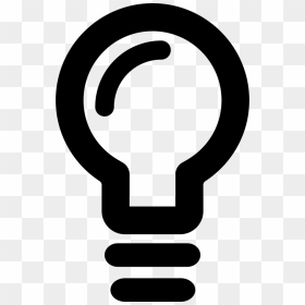 Lightbulb Gross Outline - Sign, HD Png Download - light bulb outline png