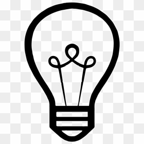 Royalty Free Light Bulb Icon Clipart , Png Download - Icono Bombilla Vector, Transparent Png - light bulb outline png