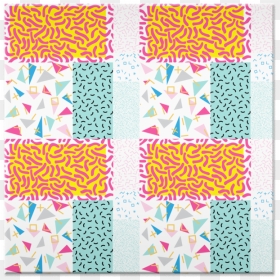 Azulejo 90"s Pattern Funky Colors De Tobias Fonsecana - Visual Arts, HD Png Download - 90s pattern png