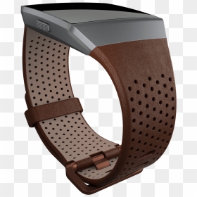 Fitbit Ionic Brown Leather Band, HD Png Download - sweatband png
