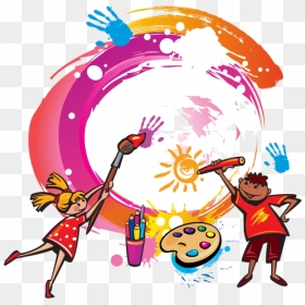 Paint Kids Painting Vector Png, Kids Painting, Painting - Painting Kids Cartoon Png, Transparent Png - kids vector png