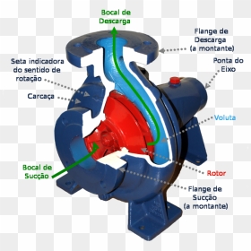 Centrifugal Pump Pt - Partes De Uma Bomba Centrifuga, HD Png Download - bomba png