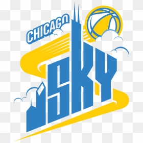 Chicago Sky Color - Wnba Chicago Sky Logo, HD Png Download - sky vector png
