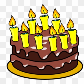 Cool Free Birthday Cake Clip Art - Chocolate Cake Cartoon Png, Transparent Png - cake vector png