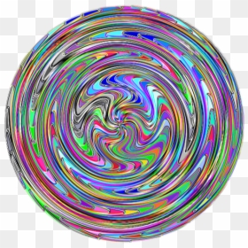 Colorful Paint Swirls Variation - Circle, HD Png Download - colorful swirls png