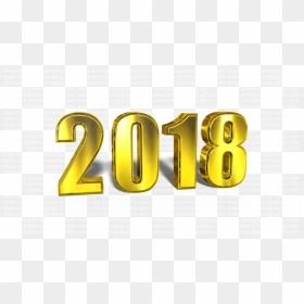 2018 Happy New Year Png File - Clipart 2018, Transparent Png - 2018 gold png